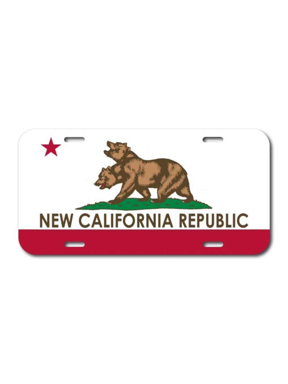 New California Republic Fallout NCR License Plate Front Auto Tag